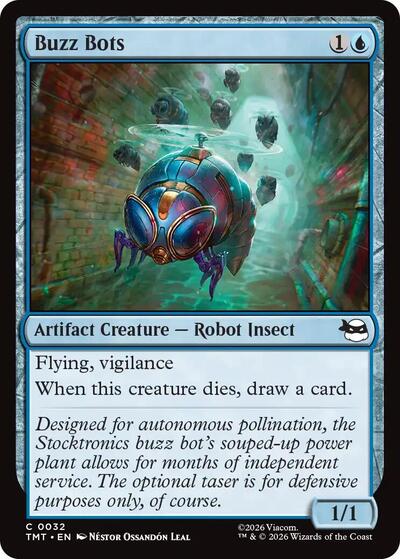 Buzz Bots (TMT) #32 Common (Lightly Played) Teenage Mutant Ninja Turtles Magic: The Gathering: 2026