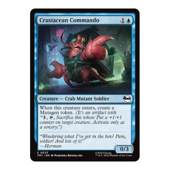 Crustacean Commando (TMT) #33 Common Teenage Mutant Ninja Turtles Magic: The Gathering: 2026