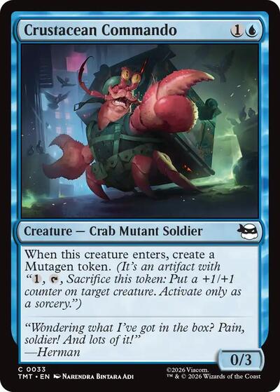 Crustacean Commando (TMT) #33 Common Teenage Mutant Ninja Turtles Magic: The Gathering: 2026