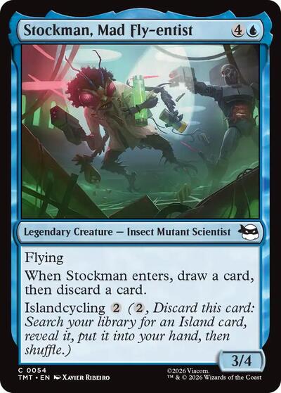 Stockman Mad Fly entist (TMT) #54 Common (Lightly Played) Teenage Mutant Ninja Turtles Magic: The Gathering: 2026