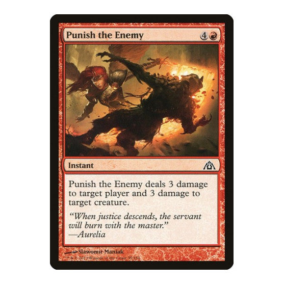 Punish the Enemy (DGM) #35 Common (Heavily Played) Dragon's Maze Magic: The Gathering: 2013