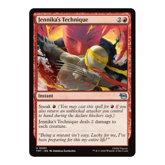 Jennika's Technique (TMT) #93 Uncommon Teenage Mutant Ninja Turtles Magic: The Gathering: 2026