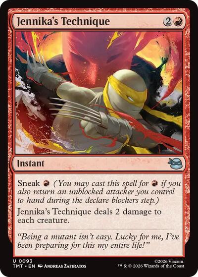 Jennikas Technique (TMT) #93 Uncommon Teenage Mutant Ninja Turtles Magic: The Gathering: 2026