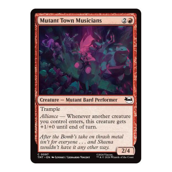 Mutant Town Musicians (TMT) #97 Common Teenage Mutant Ninja Turtles Magic: The Gathering: 2026