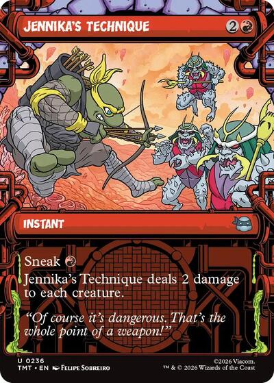 Jennikas Technique Showcase (TMT) #236 Uncommon (Near Mint) Teenage Mutant Ninja Turtles Magic: The Gathering: 2026