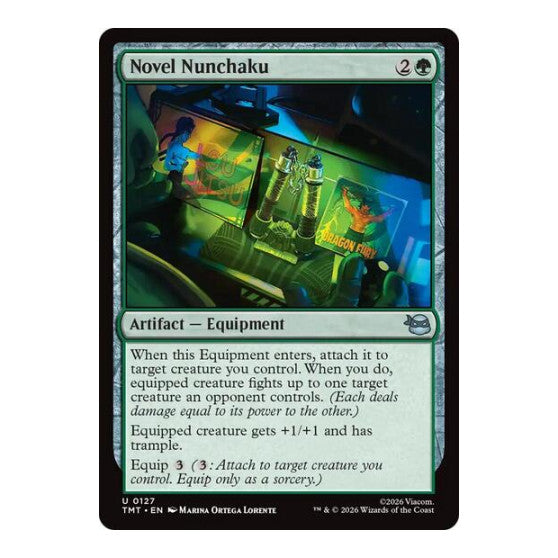 Novel Nunchaku (TMT) #127 Uncommon (Foil Lightly Played) Teenage Mutant Ninja Turtles Magic: The Gathering: 2026
