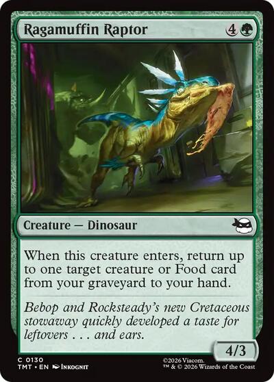 2026 Magic: Teenage Mutant Ninja Turtles (TMT) - Ragamuffin Raptor (#130, Common)