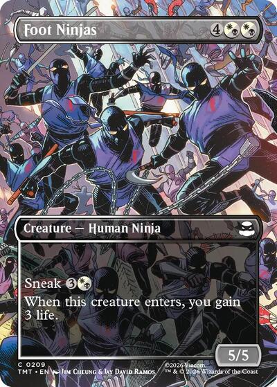 Foot Ninjas Borderless (TMT) #209 Common Teenage Mutant Ninja Turtles Magic: The Gathering: 2026