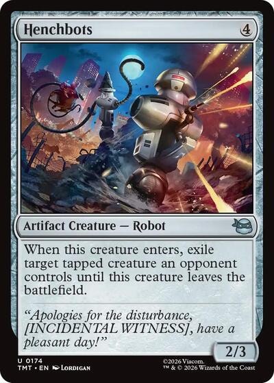 Henchbots (TMT) #174 Uncommon (Lightly Played) Teenage Mutant Ninja Turtles Magic: The Gathering: 2026