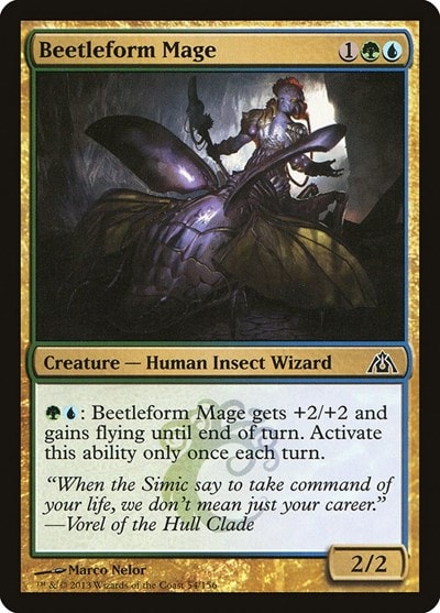 Beetleform Mage (DGM) #54 Common (Lightly Played) Dragon's Maze Magic: The Gathering: 2013
