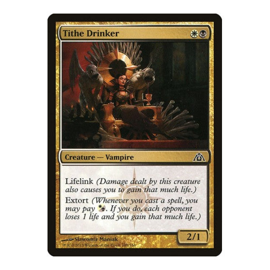 Tithe Drinker (DGM) #109 Common (Lightly Played) Dragon's Maze Magic: The Gathering: 2013