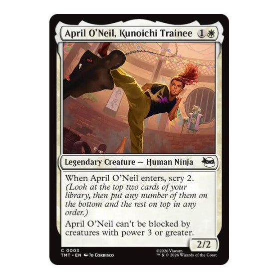 April O'Neil, Kunoichi Trainee (TMT) #3 Common Teenage Mutant Ninja Turtles Magic: The Gathering: 2026