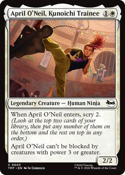 2026 Magic: Teenage Mutant Ninja Turtles (TMT) - April ONeil Kunoichi Trainee (#3, Common)