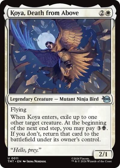 Koya Death from Above (TMT) #11 Uncommon (Lightly Played) Teenage Mutant Ninja Turtles Magic: The Gathering: 2026