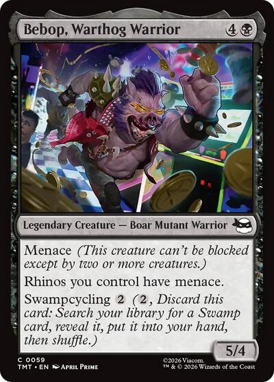 Bebop Warthog Warrior (TMT) #59 Common Teenage Mutant Ninja Turtles Magic: The Gathering: 2026