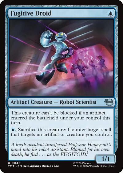 Fugitive Droid (TMT) #40 Uncommon (Near Mint) Teenage Mutant Ninja Turtles Magic: The Gathering: 2026