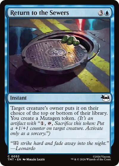 Return to the Sewers (TMT) #52 Common Teenage Mutant Ninja Turtles Magic: The Gathering: 2026