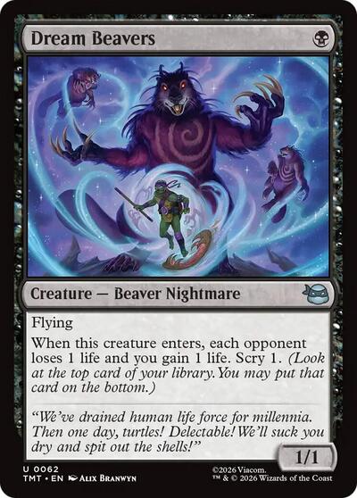 Dream Beavers (TMT) #62 Uncommon (Lightly Played) Teenage Mutant Ninja Turtles Magic: The Gathering: 2026