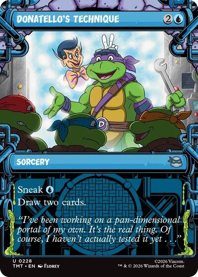 Donatellos Technique Showcase (TMT) #228 Uncommon (Lightly Played) Teenage Mutant Ninja Turtles Magic: The Gathering: 2026