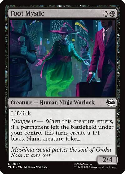 Foot Mystic (TMT) #63 Common Teenage Mutant Ninja Turtles Magic: The Gathering: 2026