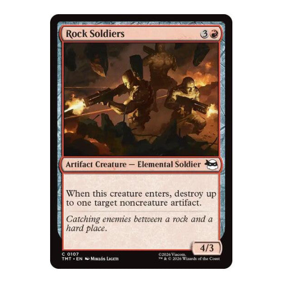 Rock Soldiers (TMT) #107 Common Teenage Mutant Ninja Turtles Magic: The Gathering: 2026