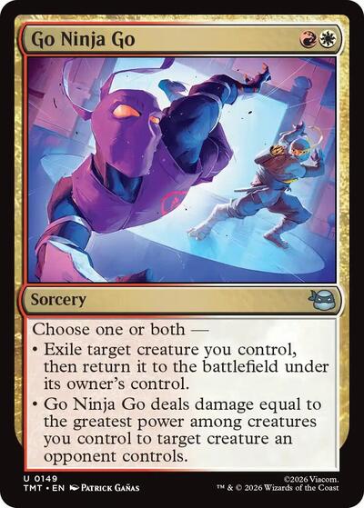 Go Ninja Go (TMT) #149 Uncommon (Near Mint) Teenage Mutant Ninja Turtles Magic: The Gathering: 2026