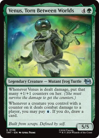 Venus Torn Between Worlds (TMT) #136 Uncommon Teenage Mutant Ninja Turtles Magic: The Gathering: 2026