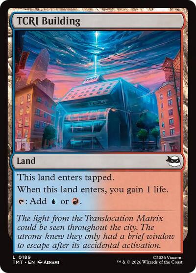 TCRI Building (TMT) #189 Land Teenage Mutant Ninja Turtles Magic: The Gathering: 2026