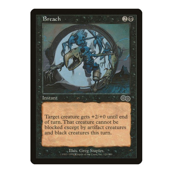 Breach (USG) #120 Common (Lightly Played) Urza's Saga Magic: The Gathering: 1998
