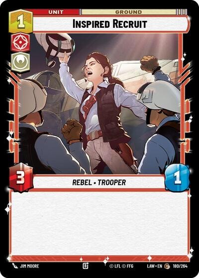 Inspired Recruit (LAW) #180/264 Common (Near Mint) A Lawless Time Star Wars: Unlimited: 2026