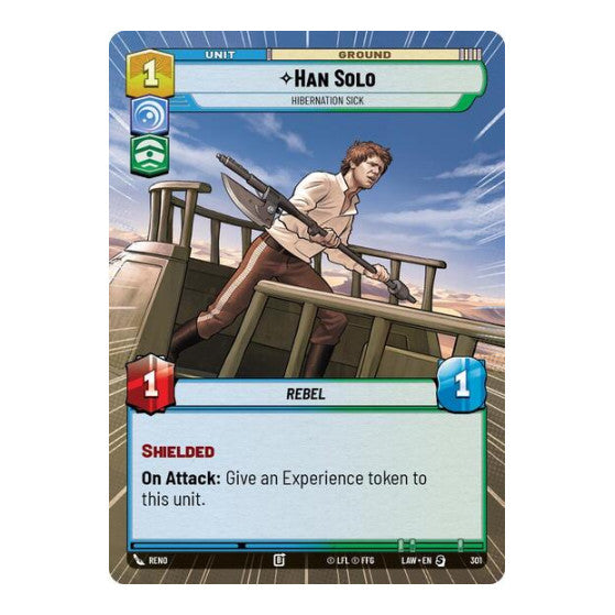 Han Solo - Hibernation Sick (Hyperspace) (LAW) #301 Special (Near Mint) A Lawless Time Star Wars: Unlimited: 2026