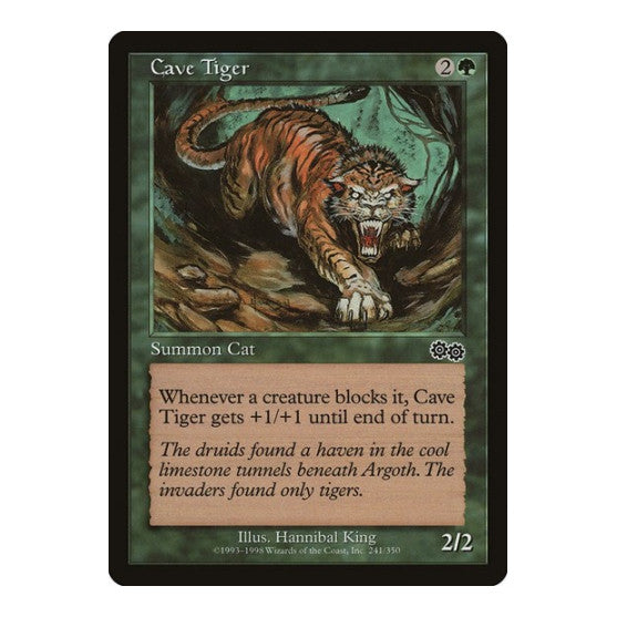 Cave Tiger (USG) #241 Common (Lightly Played) Urza's Saga Magic: The Gathering: 1998