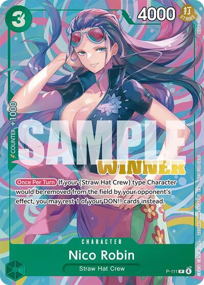Nico Robin (Heroines Battle Winner Pack) (OP-PR) #P-111 Promo (Foil Near Mint) One Piece Promotion Cards One Piece Card Game: 2022