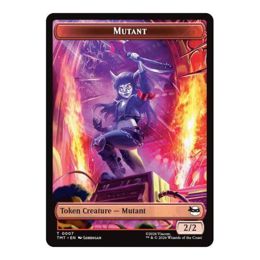 Mutant // Mutagen Double-Sided Token (TMT) #7 // 9 Token (Near Mint) Teenage Mutant Ninja Turtles Magic: The Gathering: 2026