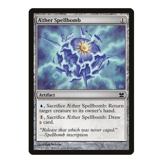 Aether Spellbomb (MMA) #196 Common (Lightly Played) Modern Masters Magic: The Gathering: 2013