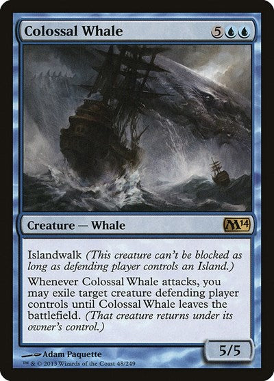 Colossal Whale (M14) #48 Rare (Lightly Played) Magic 2014 (M14) Magic: The Gathering: 2013