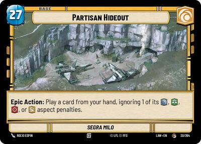 Partisan Hideout Credit (LAW) #30 // T01 Common (Near Mint) A Lawless Time Star Wars Unlimited: 2026