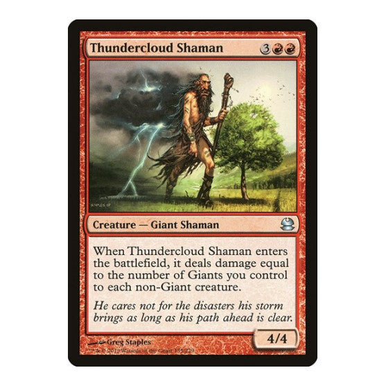 Thundercloud Shaman (MMA) #135 Uncommon (Foil Lightly Played) Modern Masters Magic: The Gathering: 2013