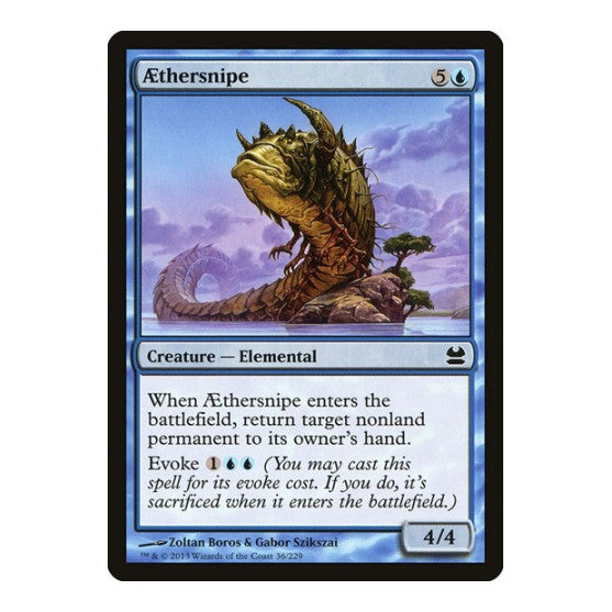 Aethersnipe (MMA) #36 Common (Lightly Played) Modern Masters Magic: The Gathering: 2013