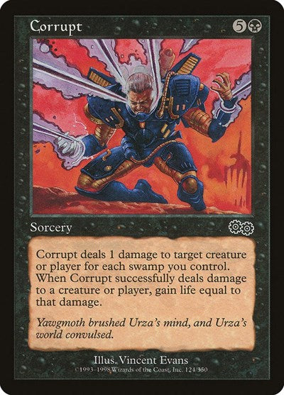 Corrupt (USG) #124 Common (Lightly Played) Urza's Saga Magic: The Gathering: 1998
