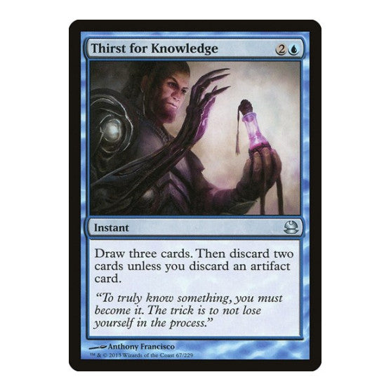Thirst for Knowledge (MMA) #67 Uncommon (Lightly Played) Modern Masters Magic: The Gathering: 2013