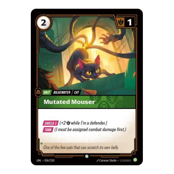 Mutated Mouser (UNL) #036/219 Common (Foil Near Mint) Unleashed Riftbound: League of Legends Trading Card Game: 2026
