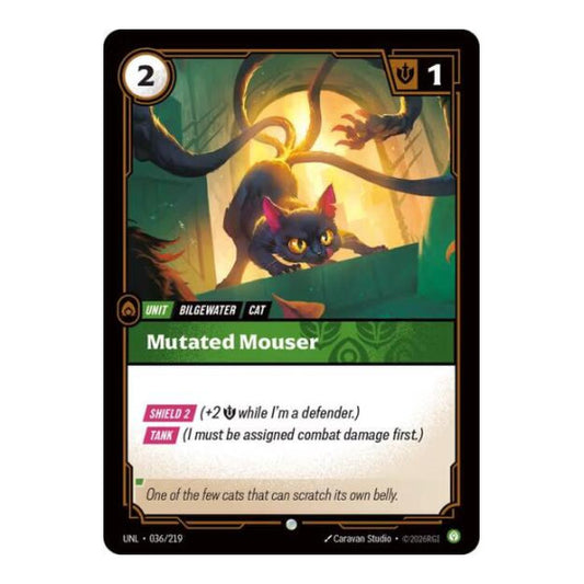 Mutated Mouser (UNL) #036/219 Common (Foil Near Mint) Unleashed Riftbound: League of Legends Trading Card Game: 2026