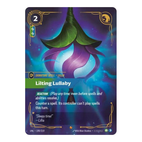 Lilting Lullaby (UNL) #190/219 Epic (Foil Near Mint) Unleashed Riftbound: League of Legends Trading Card Game: 2026