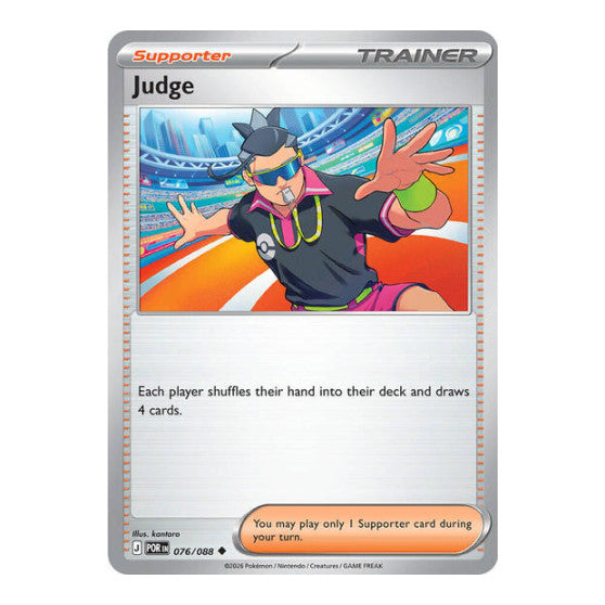 Judge (POR) #076/088 Uncommon (Moderately Played) ME03: Perfect Order Pokemon: 2026