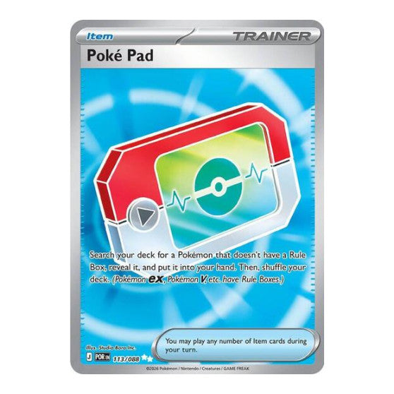 Poke Pad - 113/088 (POR) #113/088 Ultra Rare (Holofoil Near Mint) ME03: Perfect Order Pokemon: 2026