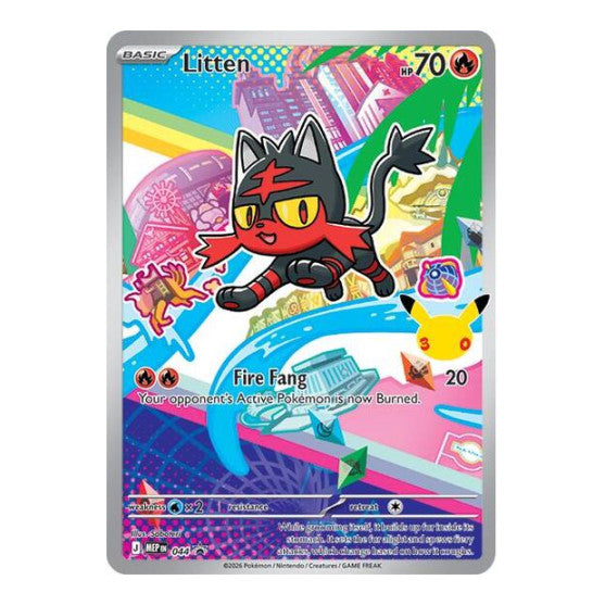 Litten - 044 (MEP) #044 Promo (Holofoil Near Mint) ME: Mega Evolution Promo Pokemon: 2025