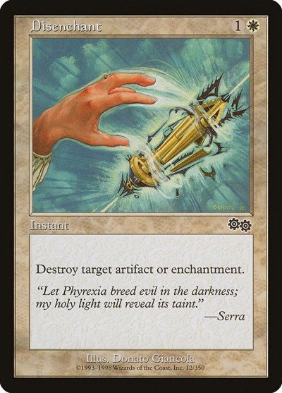 Disenchant (USG) #12 Common (Moderately Played) Urza's Saga Magic: The Gathering: 1998