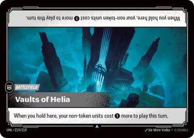 2026 Riftbound League of Legends Trading Card Game: Unleashed (UNL) - Vaults of Helia (#219/219, Uncommon)