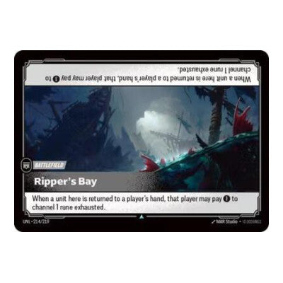Ripper's Bay (UNL) #214/219 Uncommon Unleashed Riftbound: League of Legends Trading Card Game: 2026